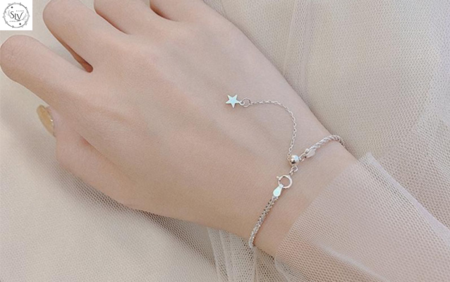 Lắc Tay Bạc Cho Nữ: Phụ kiện trang sức cho phái nữ 2025 1 lắc tay bạc cho nữ