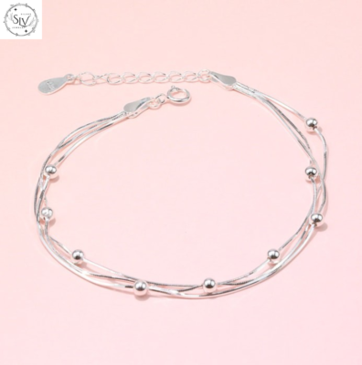 Lắc Tay Bạc Cho Nữ: Phụ kiện trang sức cho phái nữ 2025 2 lắc tay bạc cho nữ